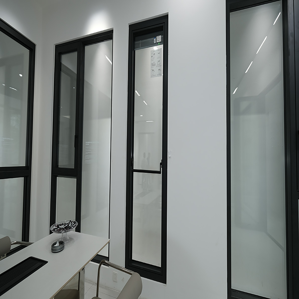 Sliding and translating the external window